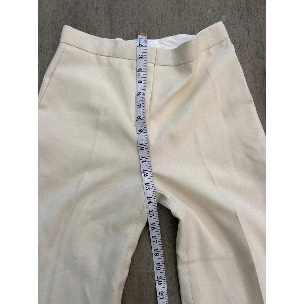 Sandro Paris Cream Off White Wide Leg Tailored Trousers Dress‎ Pants Womens 38